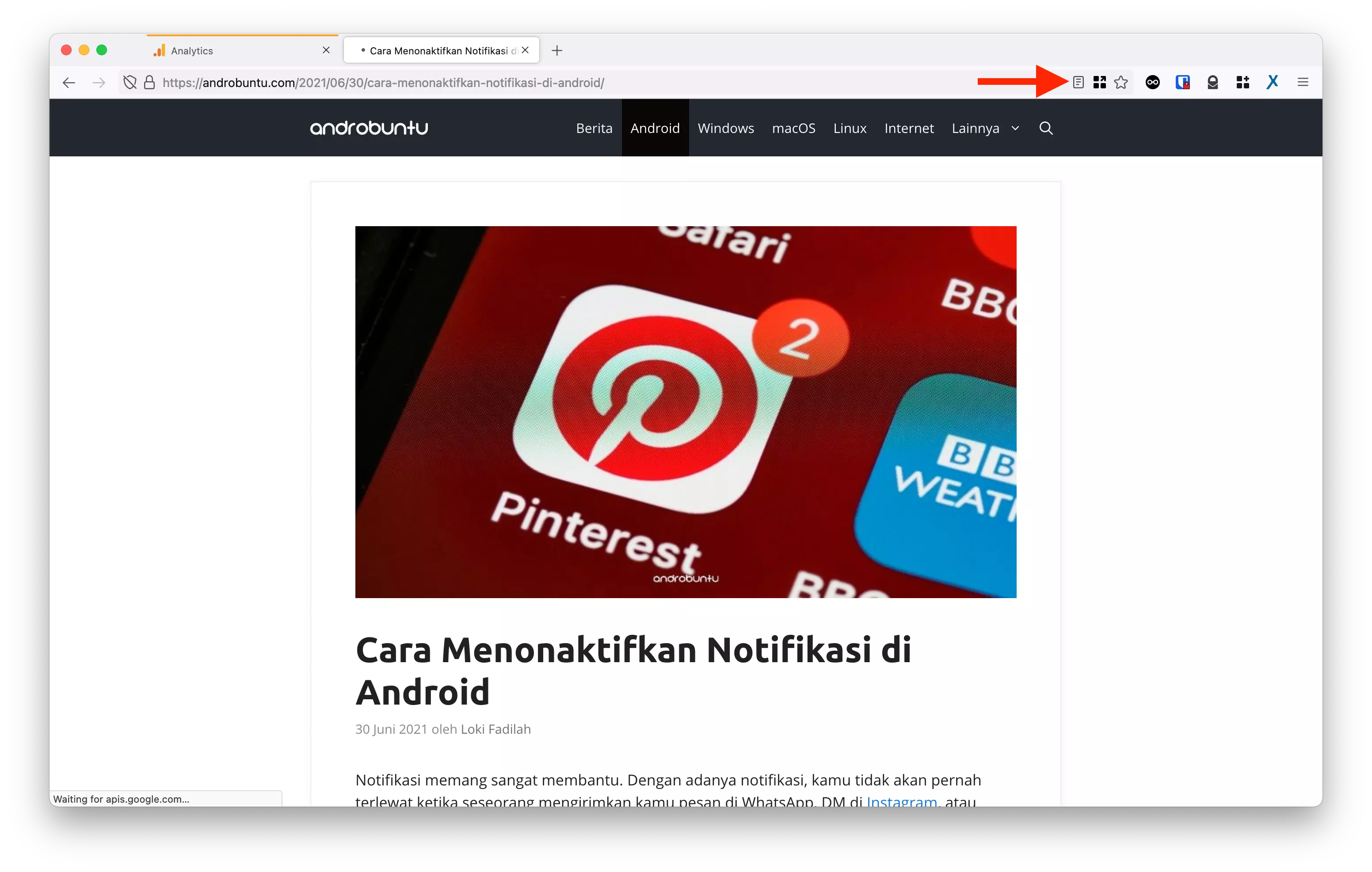 Cara Agar Firefox Membacakan Artikel by Androbuntu 1