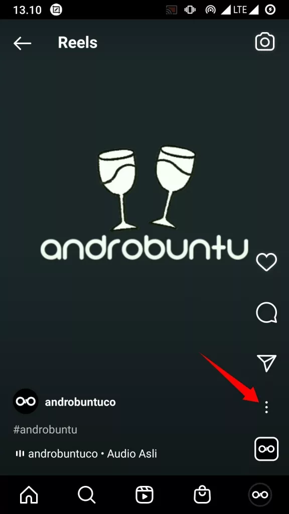 Cara Download Video Reels Instagram by Androbuntu 2