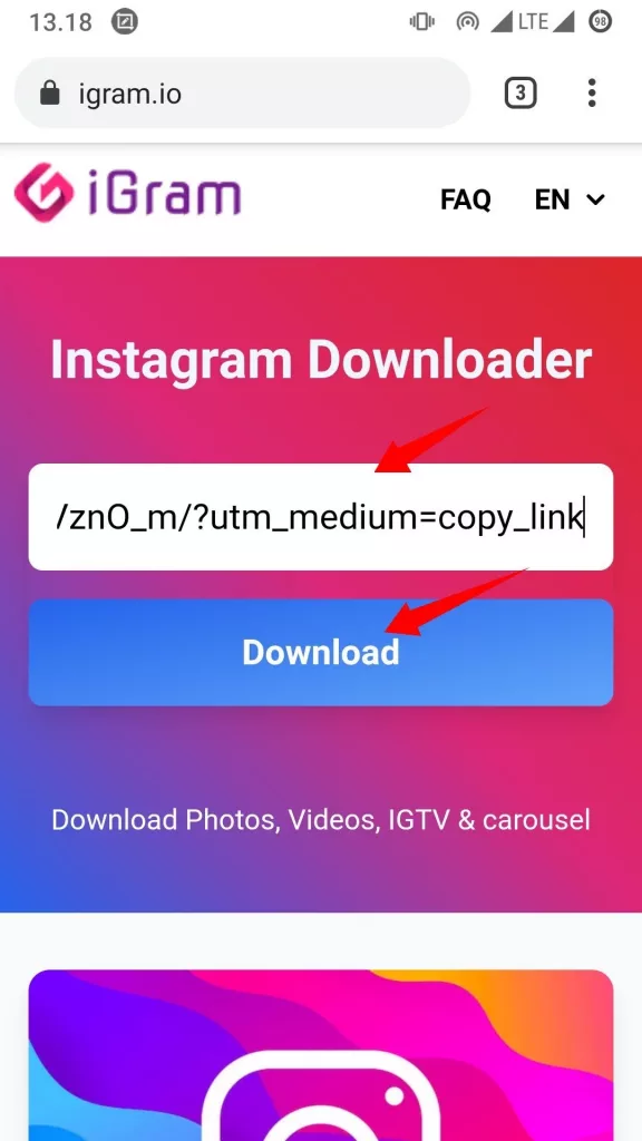 Cara Download Video Reels Instagram by Androbuntu 7