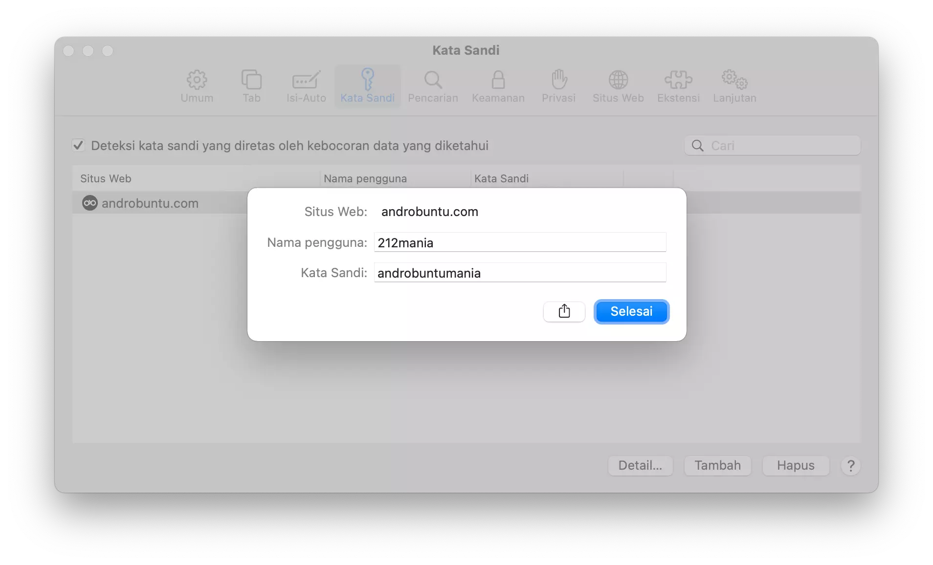 Cara Melihat Password yang Tersimpan di Safari di Mac by Androbuntu 5