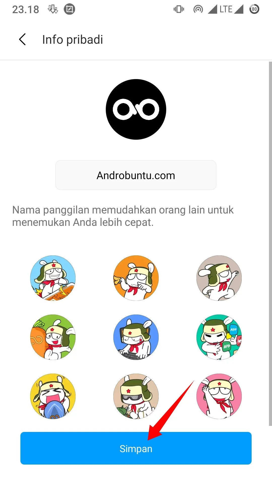 Cara Mengganti Foto Profil di Aplikasi ShareMe by Androbuntu 4