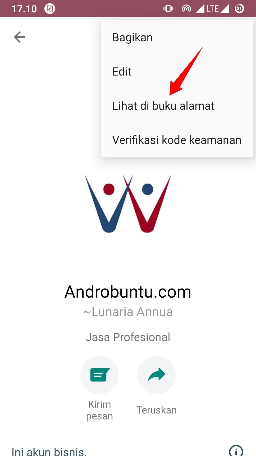 Cara Menghapus Kontak di WhatsApp by Androbuntu 3