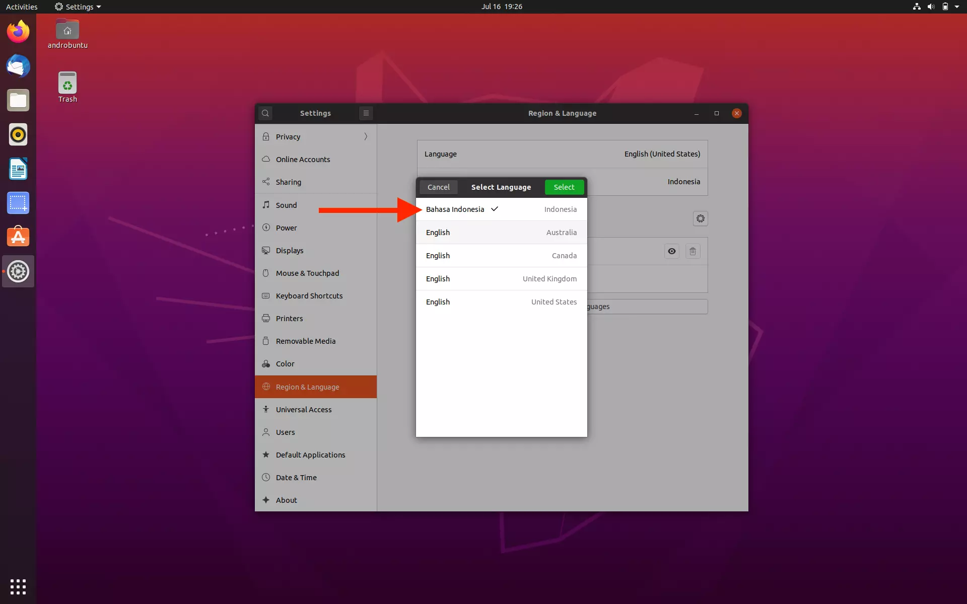 Cara Mengubah Bahasa di Ubuntu by Androbuntu 5