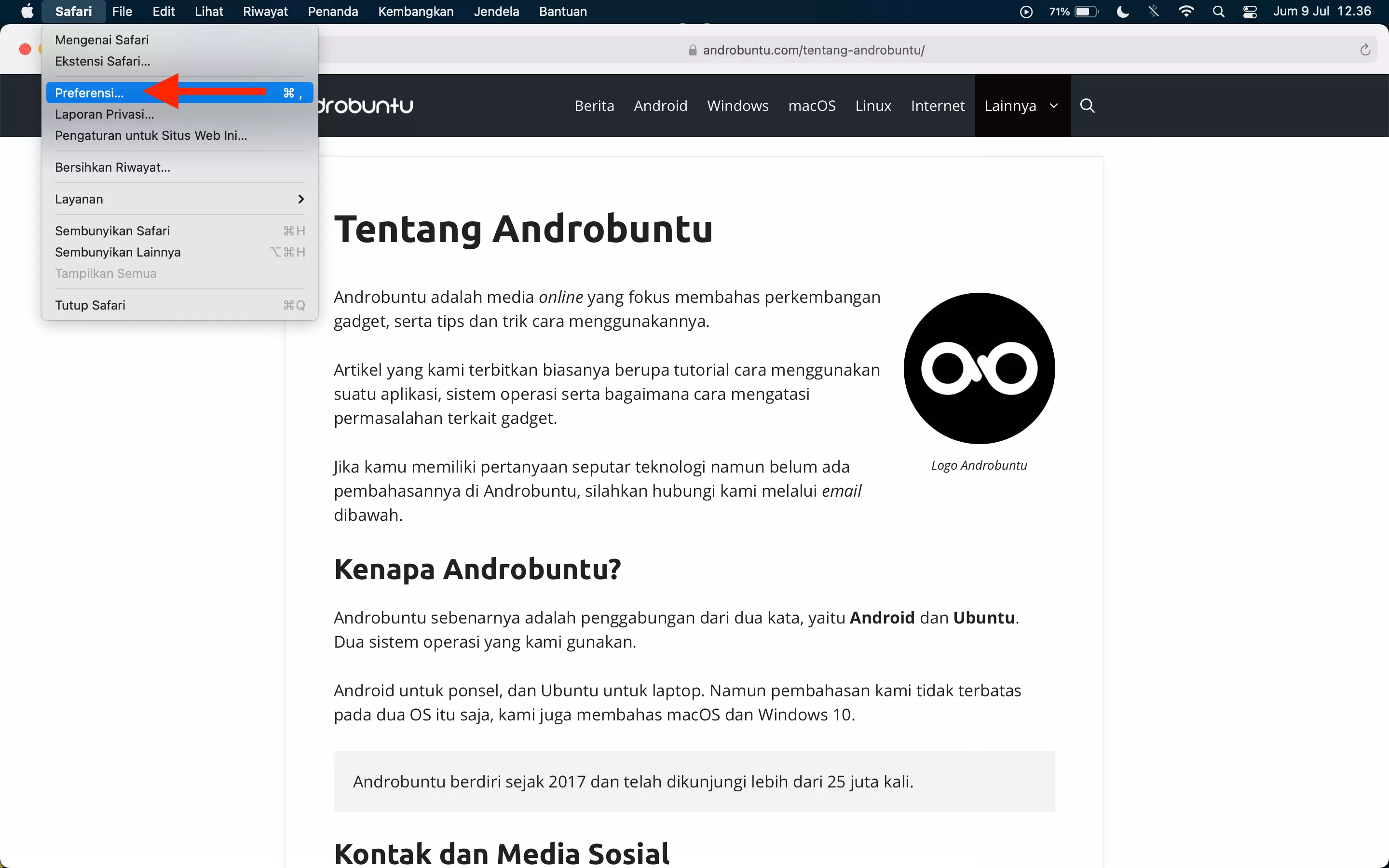 Cara Menonaktifkan JavaScript di Safari by Androbuntu 2