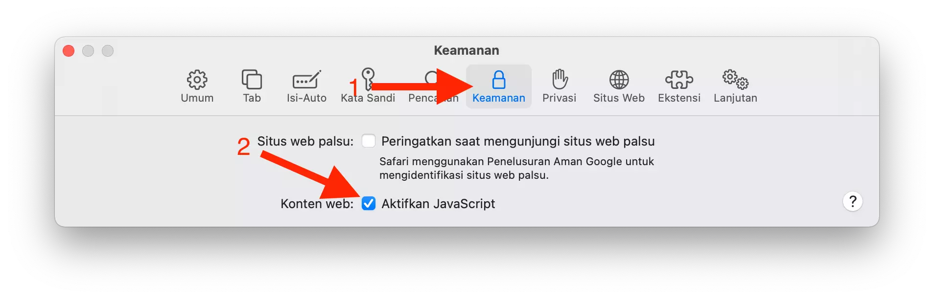 Cara Menonaktifkan JavaScript di Safari by Androbuntu 3