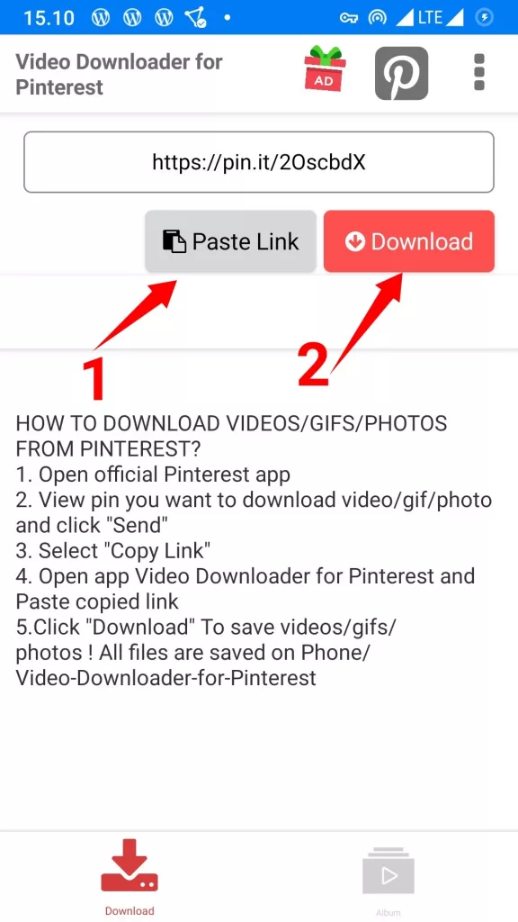 Cara Download Video Pinterest di Android dan Komputer by Androbuntu 4