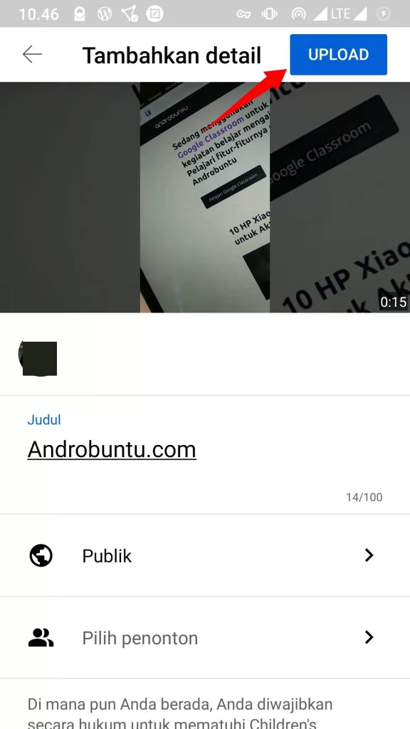 Cara Membuat YouTube Shorts by Androbuntu 6