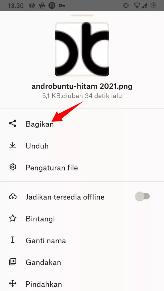 Cara Mengirim File Melalui Dropbox by Androbuntu 10
