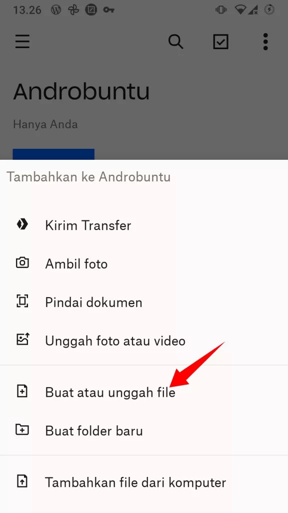 Cara Mengirim File Melalui Dropbox by Androbuntu 6