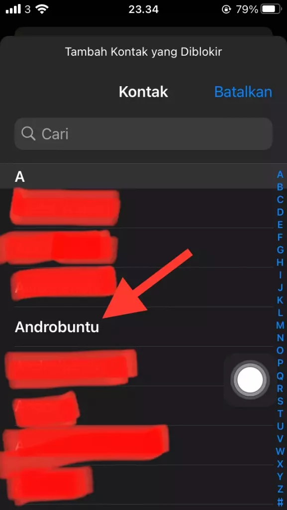 Cara Blokir Nomor HP di iPhone by Androbuntu 4