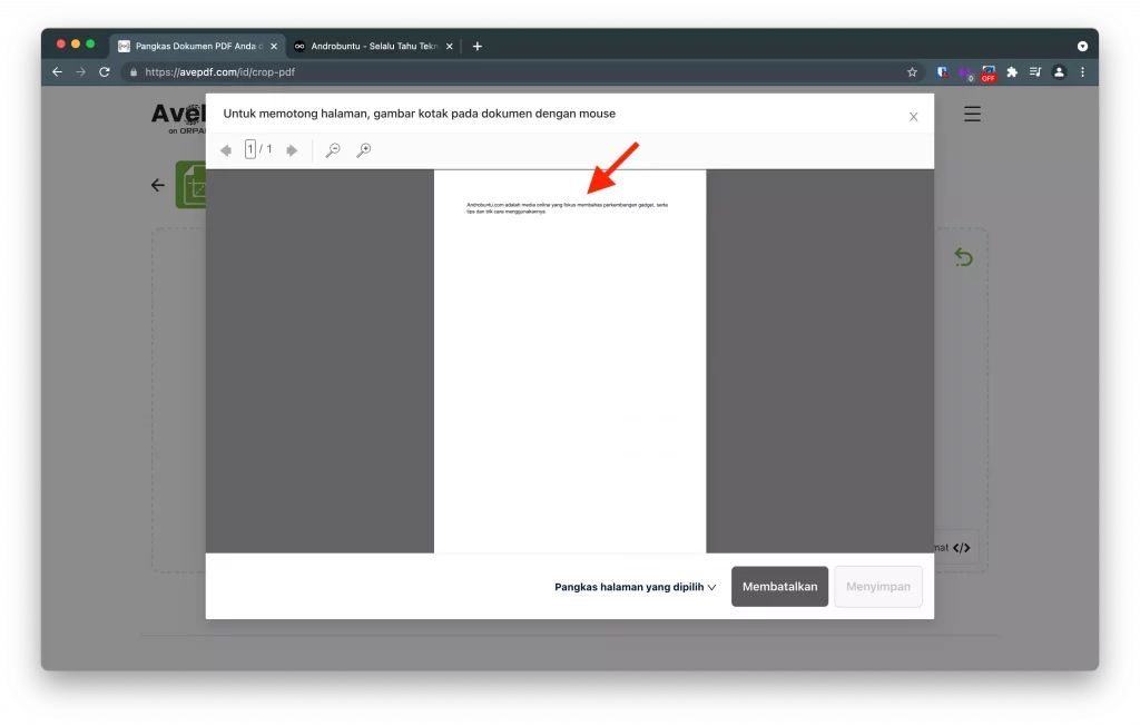 Cara Memotong File PDF Secara Online by Androbuntu 3