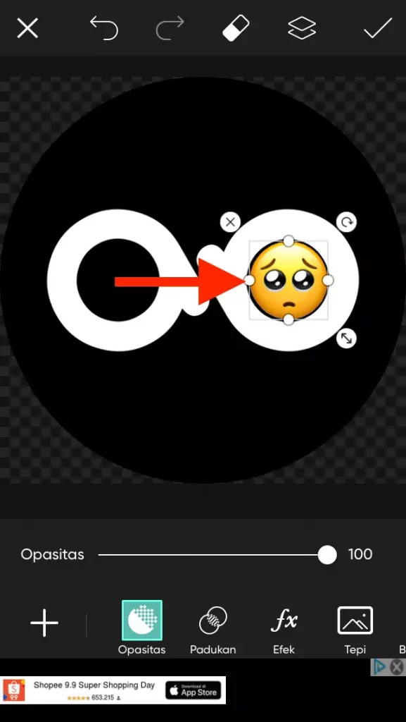 Cara Menambahka Emoji ke Foto Menggunakan Picsart by Androbuntu 5