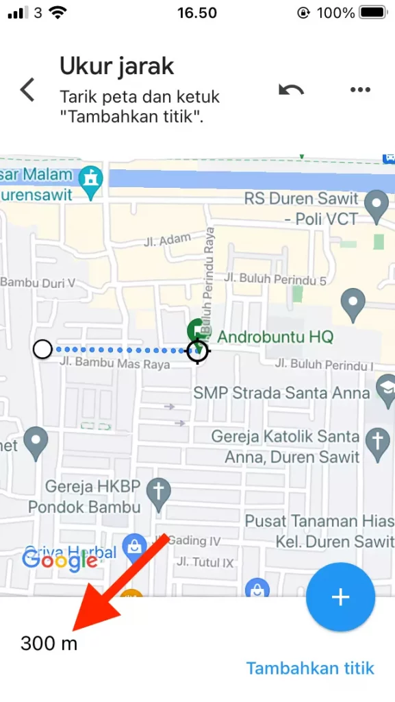 Cara Mengukur Jarak di Google Maps by Androbuntu 3