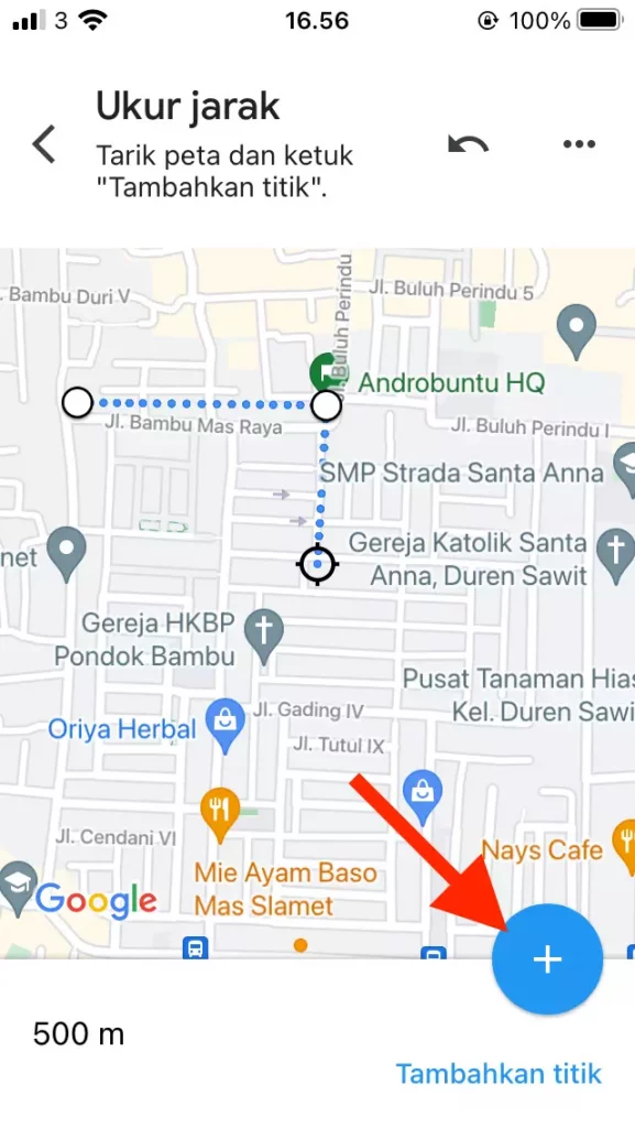 Cara Mengukur Jarak di Google Maps by Androbuntu 4