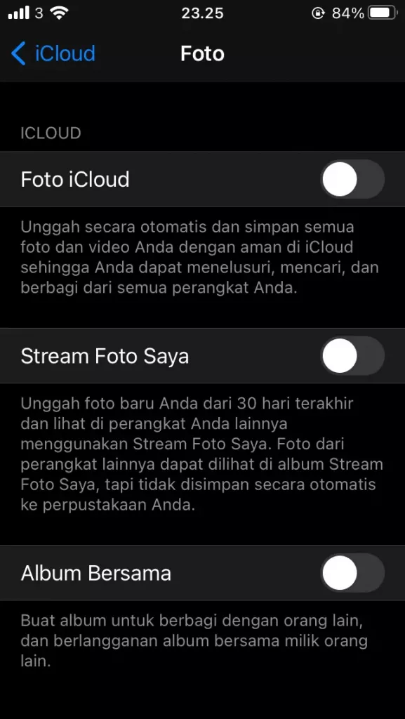 Cara Menonaktifkan Foto iCloud di iPhone dan iPad by Androbuntu 4