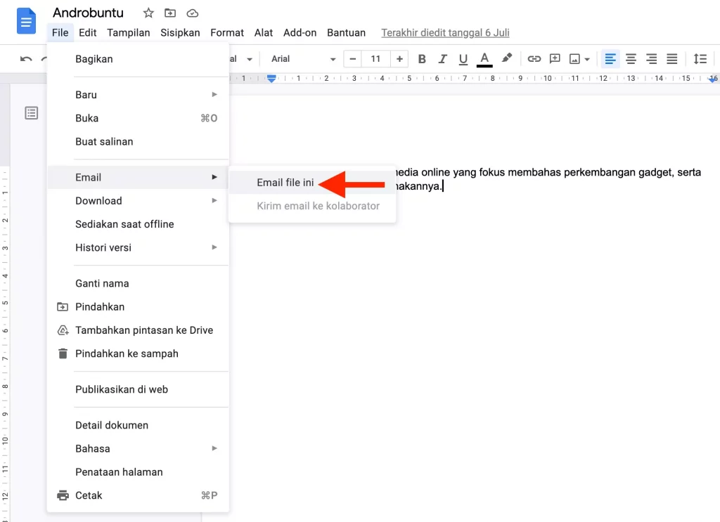 Cara Menyimpan Google Docs Menjadi PDF by Androbuntu 2