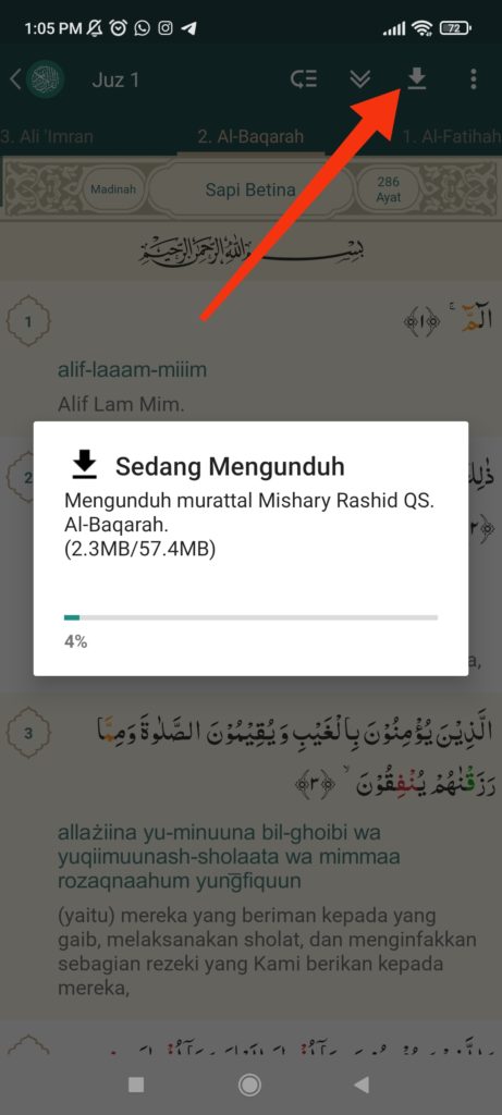Cara Menggunakan Aplikasi Al-Qur’an Indonesia 3