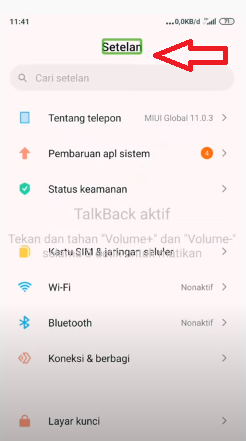 Talkback Xiaomi, Cara Mudah Untuk Mematikannya 1