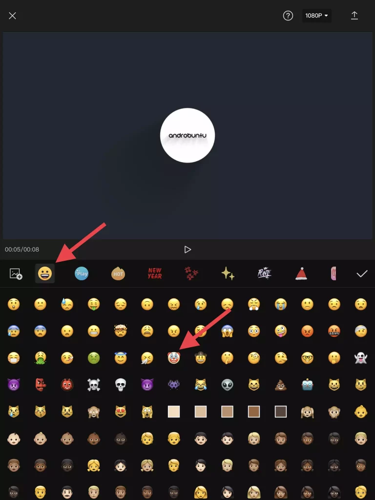 Cara Menambahkan Stiker ke Video di CapCut by Androbuntu 2