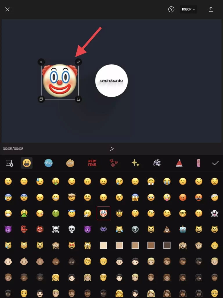 Cara Menambahkan Stiker ke Video di CapCut by Androbuntu 3