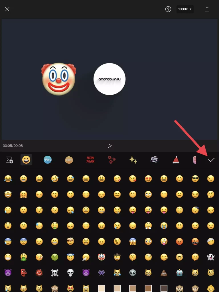 Cara Menambahkan Stiker ke Video di CapCut by Androbuntu 4