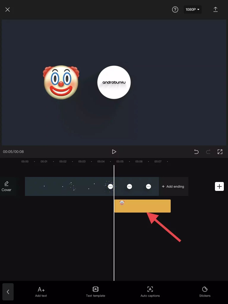 Cara Menambahkan Stiker ke Video di CapCut by Androbuntu 5