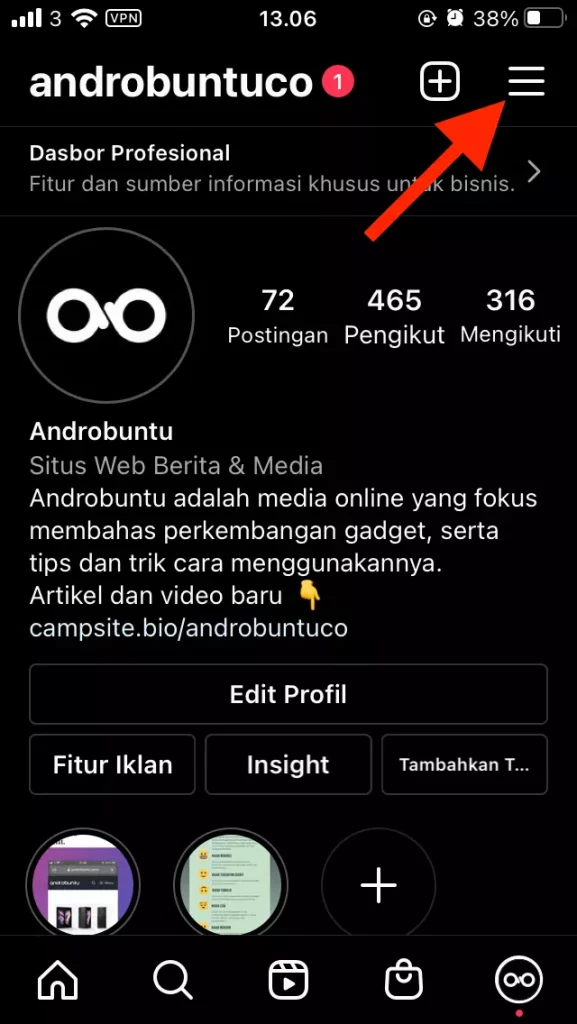 Cara Mengaktifkan Two Factor Authentication di Instagram by Androbuntu 1
