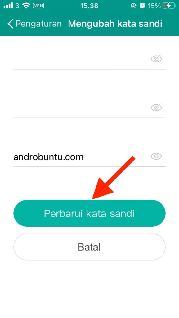 Cara Mengubah Password MiChat by Androbuntu 4