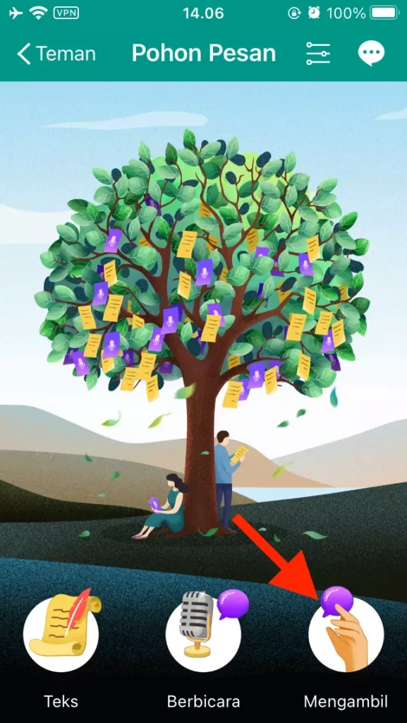 Cara Membaca Pohon Pesan di MiChat by Androbuntu 2
