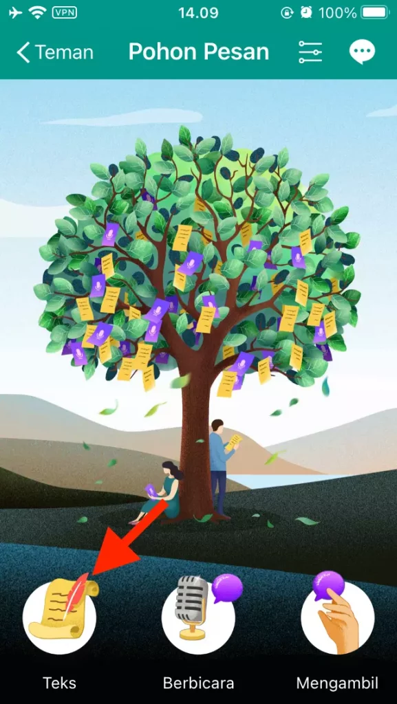 Cara Membaca Pohon Pesan di MiChat by Androbuntu 5
