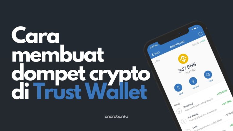 Cara Membuat Akun di Trust Wallet by Androbuntu