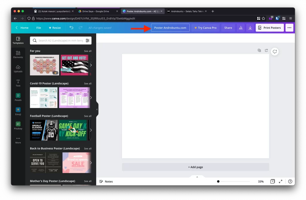 Cara Membuat Poster di Canva by Androbuntu 2