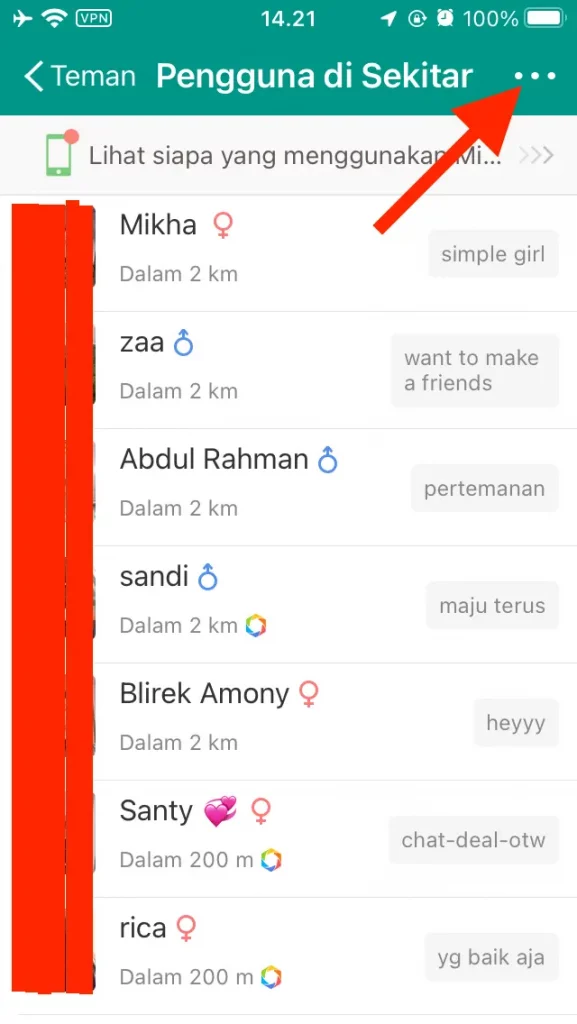 Cara Mencari Teman Di MiChat by Androbuntu 3