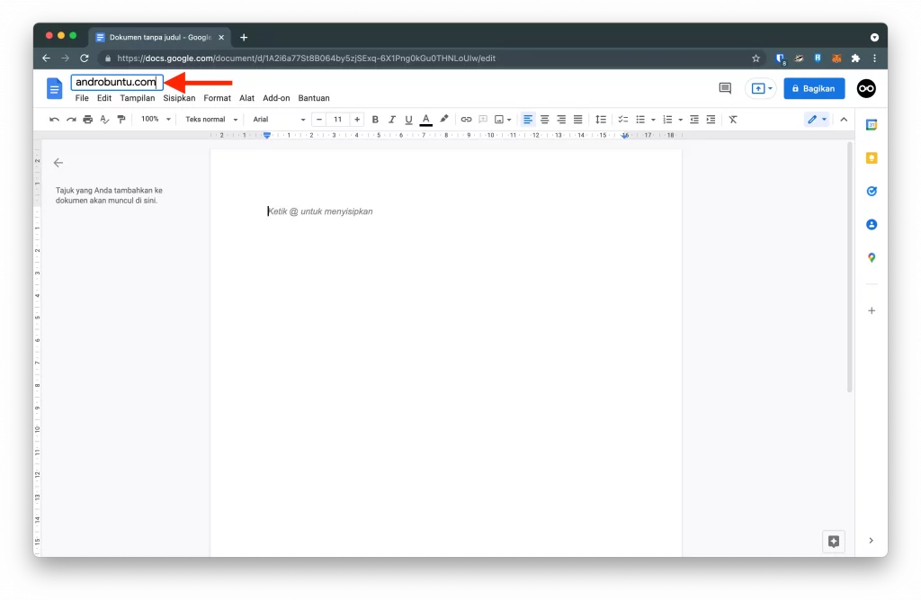 Cara Menggunakan Google Docs di Komputer by Androbuntu 3