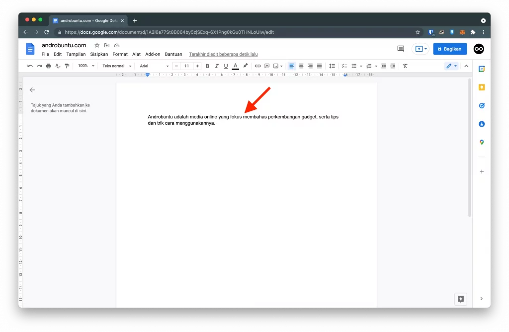 Cara Menggunakan Google Docs di Komputer by Androbuntu 4