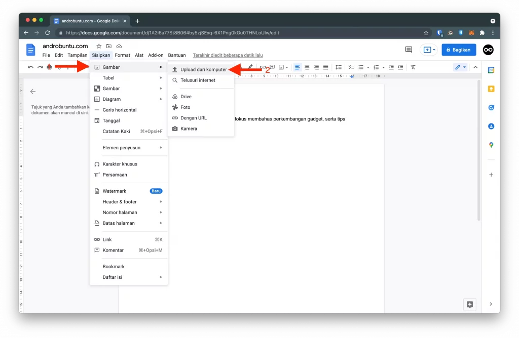 Cara Menggunakan Google Docs di Komputer by Androbuntu 5