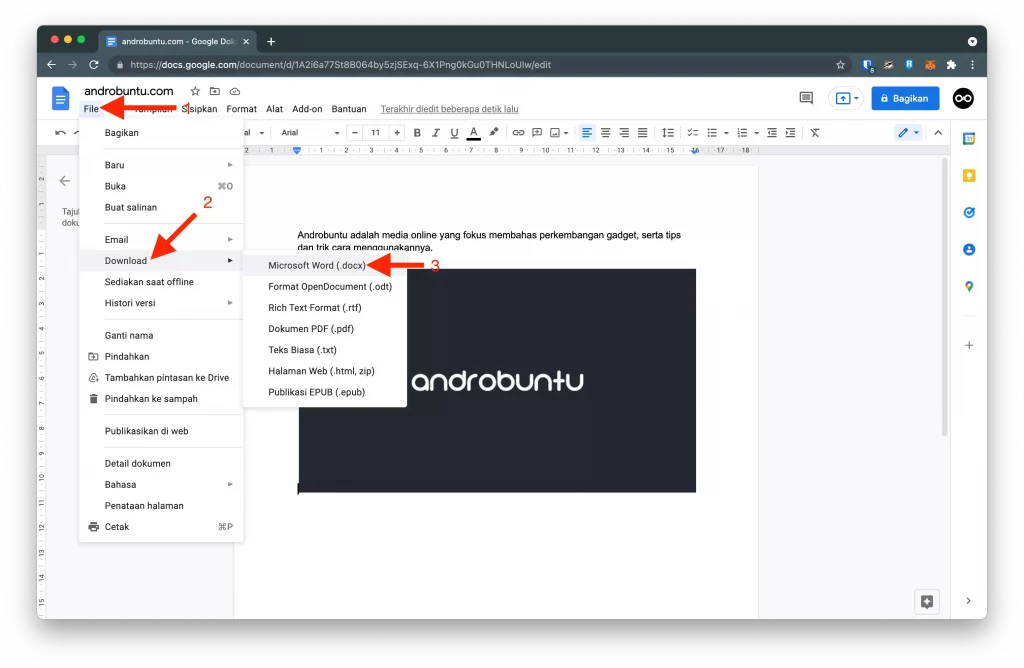 Cara Menggunakan Google Docs di Komputer by Androbuntu 6