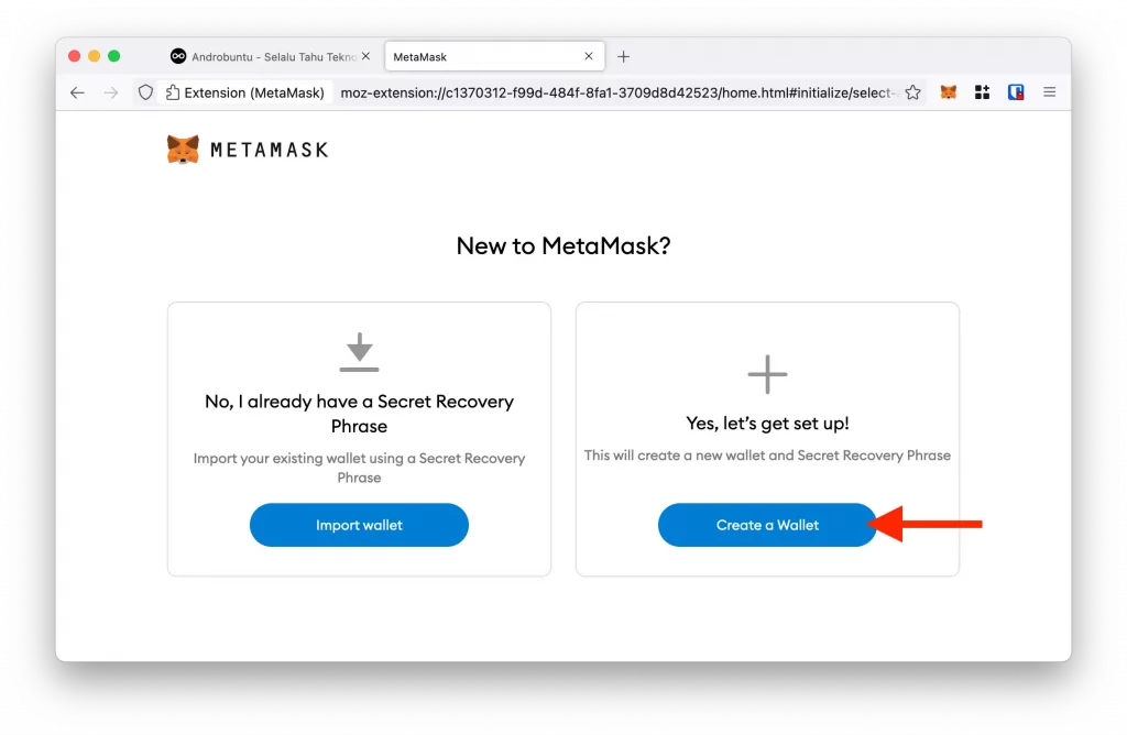 Cara Memasang MetaMask by Androbuntu 4