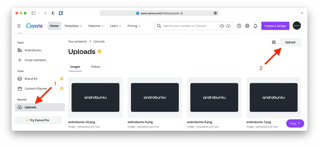 Cara Upload Gambar ke Canva by Androbuntu 1