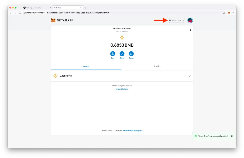 Cara Menghubungkan MetaMask dengan Trust Wallet by Androbuntu 11