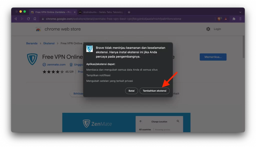 Cara Menggunakan VPN di Google Chrome by Androbuntu 4