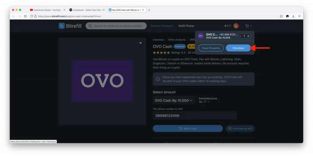 Cara Withdraw Trust Wallet ke OVO by Androbuntu 3