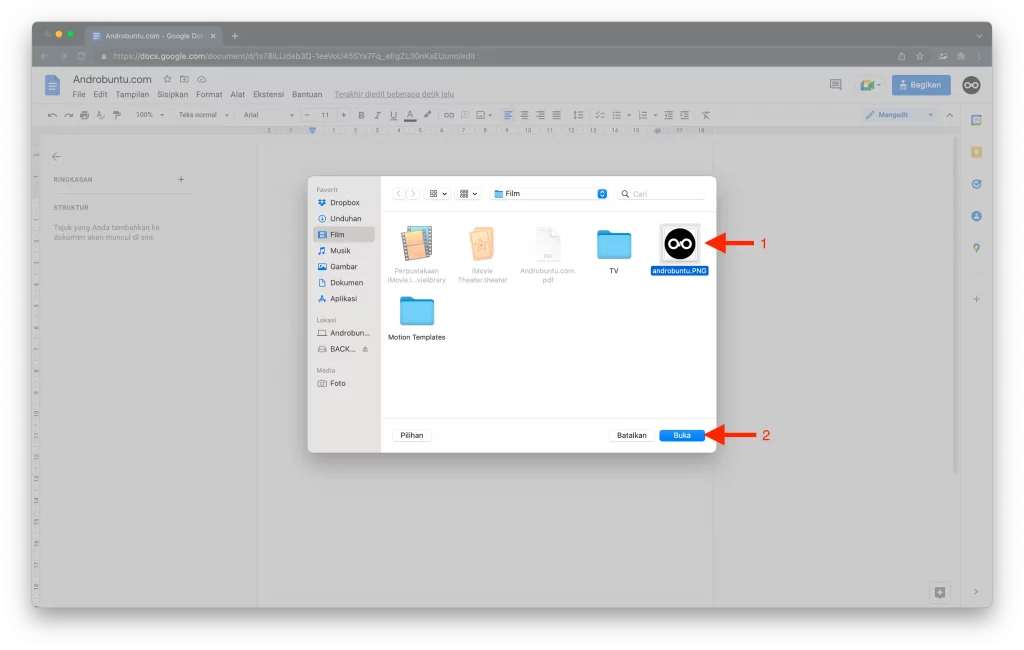 Cara Memasukkan Gambar di Google Docs by Androbuntu 2