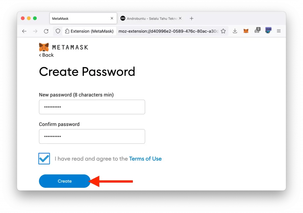 Cara Membuat Wallet Ethereum Menggunakan MetaMask by Androbuntu 4