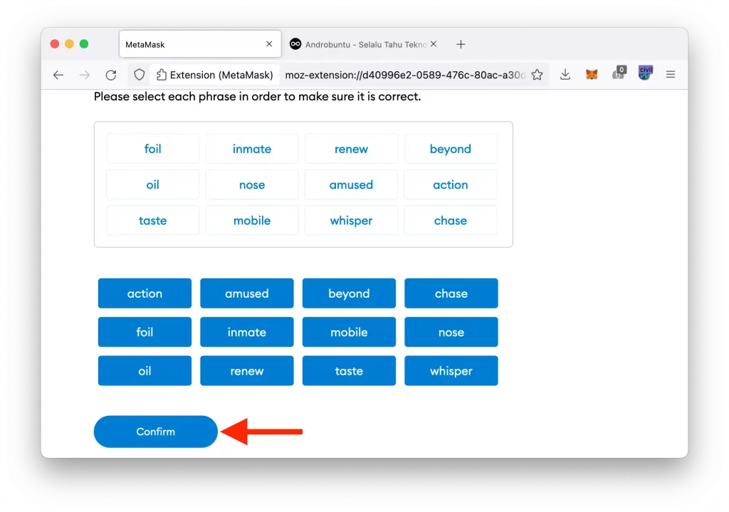 Cara Membuat Wallet Ethereum Menggunakan MetaMask by Androbuntu 7
