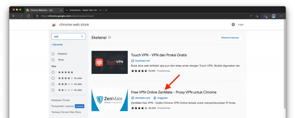 Cara Menggunakan VPN di Microsoft Edge by Androbuntu 2