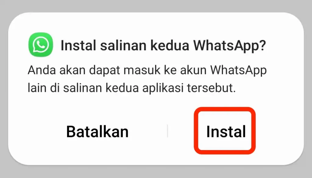 Cara menginstal WhatsApp di Android 5 Samsung Mobile 2 WhatsApp