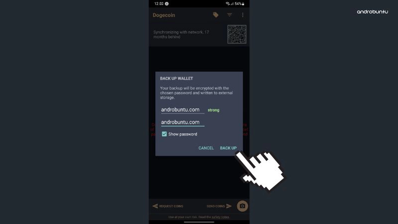 Cara menggunakan Dogecoin Wallet di ponsel Android di Android 7