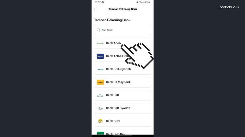 Cara Menambahkan Rekening Bank di Aplikasi Pintu by Androbuntu 4