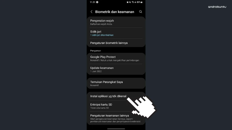 Cara Install Aplikasi dari Sumber Tidak Dikenal di HP Samsung by Androbuntu 2
